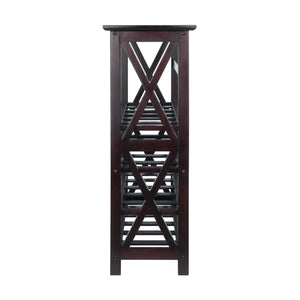 Winsome Wood Rio 24-bottle Wine Rack - Stylish Espresso Finish With Glass Storage, Perfect For Wine Enthusiasts! Espresso Solid ,Composite Wood 92432-winsome-wood