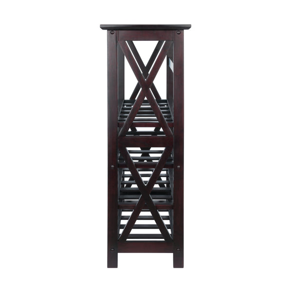 Winsome Wood Rio 24-bottle Wine Rack - Stylish Espresso Finish With Glass Storage, Perfect For Wine Enthusiasts! Espresso Solid ,Composite Wood 92432-winsome-wood