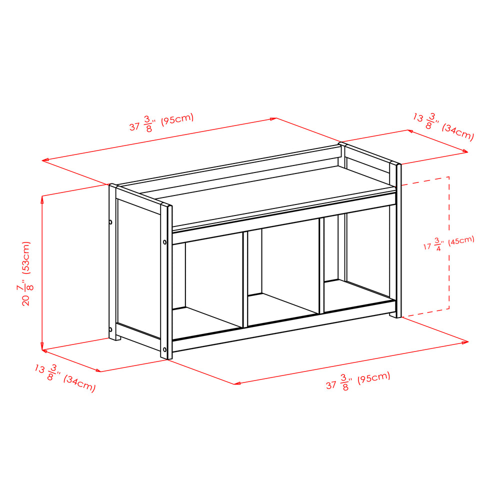 Winsome Wood Addison Entryway Storage Bench In Rich Espresso – Stylish Organizer For Shoes, Books & More! Espresso Solid ,Composite Wood 92439-winsome-wood