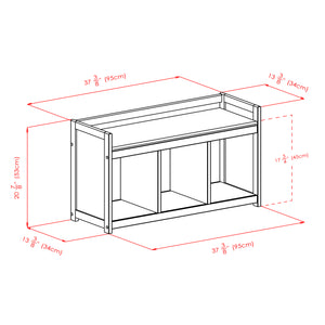 Winsome Wood Addison Entryway Storage Bench In Rich Espresso – Stylish Organizer For Shoes, Books & More! Espresso Solid ,Composite Wood 92439-winsome-wood