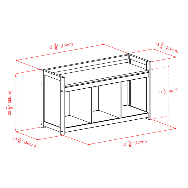 Winsome Wood Addison Entryway Storage Bench In Rich Espresso – Stylish Organizer For Shoes, Books & More! Espresso Solid ,Composite Wood 92439-winsome-wood