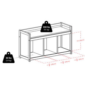 Winsome Wood Addison Entryway Storage Bench In Rich Espresso – Stylish Organizer For Shoes, Books & More! Espresso Solid ,Composite Wood 92439-winsome-wood