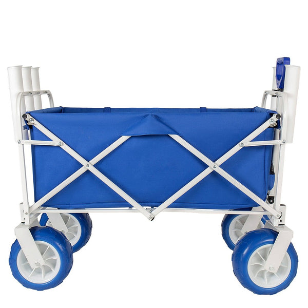 English Elm Beach Wagon Heavy Duty Folding Cart with 500lb Capacity and All Terrain Pvc Wheels W2932P412005