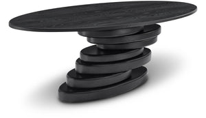 Moriah Black Dining Table 924Black-T Meridian Furniture