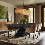 Moriah Black Dining Table 924Black-T Meridian Furniture