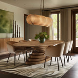 Moriah Walnut Dining Table 924Walnut-T Meridian Furniture