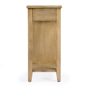 Butler Specialty Kelton 4 Drawer Side Table - Stylish Cherry Finish, Perfect For Narrow Spaces With Open Shelf Storage Beige Rubberwood Solids,Mdf,Cherry Veneer 9250424-butler