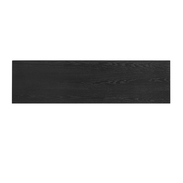 English Elm U_Style Modern Ash Veneer Console Table - Sleek, Minimalist Design For Entryway & Living Room Décor N711P241324B-GIGA