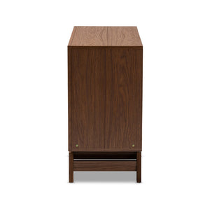 Baxton Studio Baxton Studio Svante Mid-Century Modern 6-Drawer Chest with Stylish Gradient and Angled Legs WI1704-Walnut/White/Grey-6DW-Chest