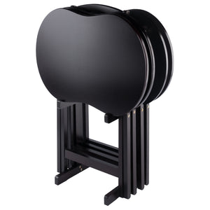 Winsome Wood Skippy 5-piece Snack Table Set – Versatile Espresso Design For Easy Entertaining & Compact Storage Espresso Solid ,Composite Wood 92532-winsome-wood