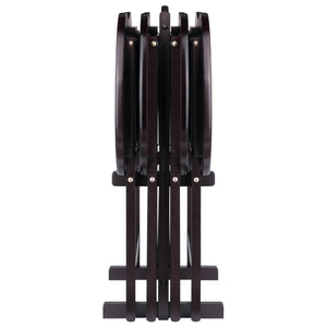 Winsome Wood Skippy 5-piece Snack Table Set – Versatile Espresso Design For Easy Entertaining & Compact Storage Espresso Solid ,Composite Wood 92532-winsome-wood