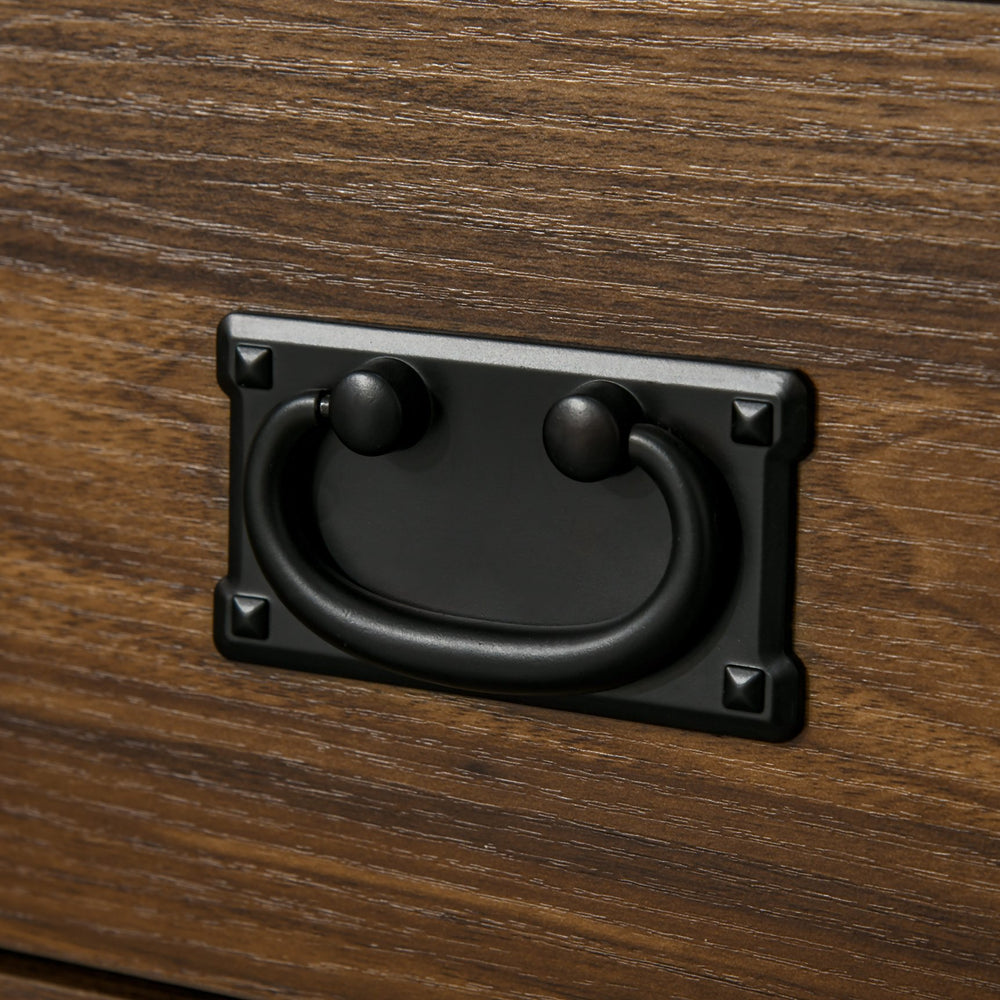 English Elm Homcom Elegant Sideboard Buffet Cabinet With Glass Doors, Adjustable Shelves & Drawers For Storage Solutions W2225P229376