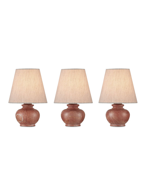 Currey & Company Piccolo Mini Table Lamp: Charming Pistachio Marble Accent Light For Cozy Spaces And Unique Decor Pink Rosa Cappuccino Marble 6000-1049-currey-company