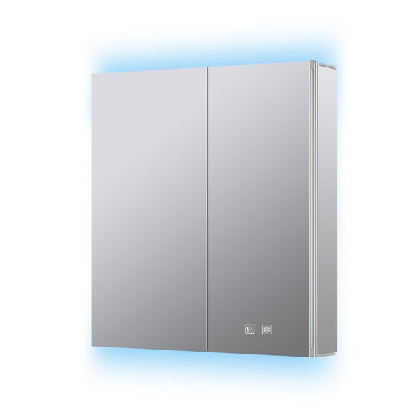 English Elm Corsica Aluminum Led Medicine Cabinet with Defogger Soft Close Doors Bathroom Mirror B2731P477800