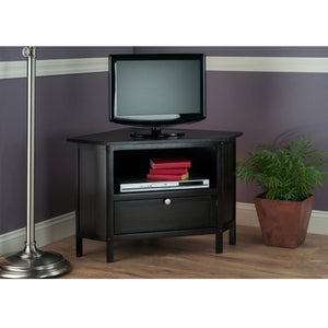 Winsome Wood Zena Corner Tv And Media Stand - Stylish Espresso Finish, Space-saving Design For Your Living Room Espresso Solid ,Composite Wood 92634-winsome-wood