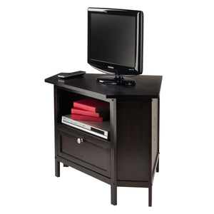 Winsome Wood Zena Corner Tv And Media Stand - Stylish Espresso Finish, Space-saving Design For Your Living Room Espresso Solid ,Composite Wood 92634-winsome-wood