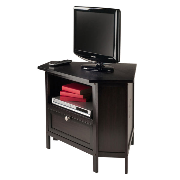Winsome Wood Zena Corner Tv And Media Stand - Stylish Espresso Finish, Space-saving Design For Your Living Room Espresso Solid ,Composite Wood 92634-winsome-wood