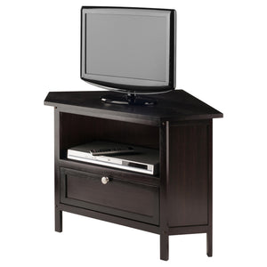 Winsome Wood Zena Corner Tv And Media Stand - Stylish Espresso Finish, Space-saving Design For Your Living Room Espresso Solid ,Composite Wood 92634-winsome-wood