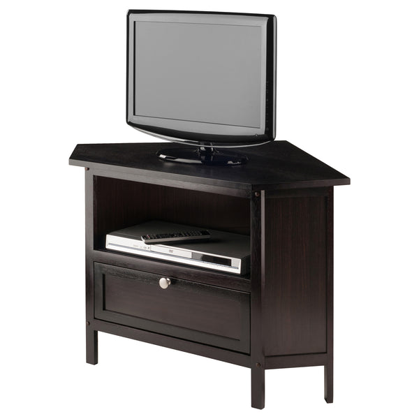 Winsome Wood Zena Corner Tv And Media Stand - Stylish Espresso Finish, Space-saving Design For Your Living Room Espresso Solid ,Composite Wood 92634-winsome-wood