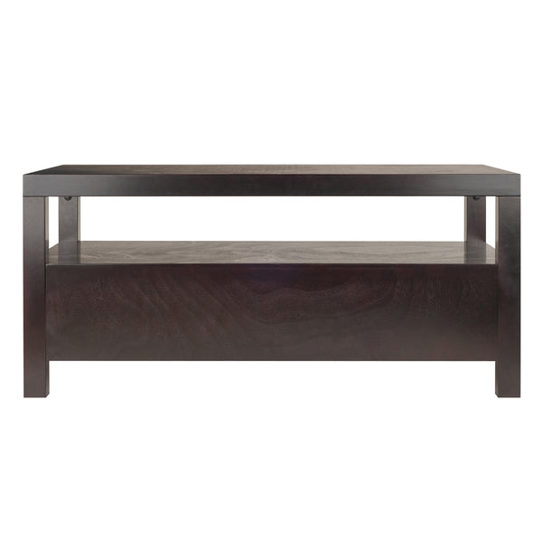 Winsome Wood Copenhagen Coffee Table, Espresso - Scandinavian Design With Storage Drawers And Open Shelf Space Espresso Solid ,Composite Wood 92643-winsome-wood