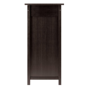 Winsome Wood Yukon Wine Cabinet With Expandable Top, Elegant Espresso Finish, 14-bottle Capacity & Hidden Storage Espresso Solid ,Composite Wood 92655-winsome-wood