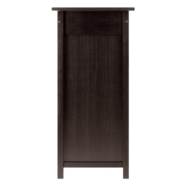 Winsome Wood Yukon Wine Cabinet With Expandable Top, Elegant Espresso Finish, 14-bottle Capacity & Hidden Storage Espresso Solid ,Composite Wood 92655-winsome-wood