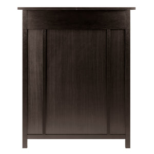 Winsome Wood Yukon Wine Cabinet With Expandable Top, Elegant Espresso Finish, 14-bottle Capacity & Hidden Storage Espresso Solid ,Composite Wood 92655-winsome-wood