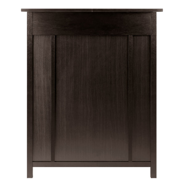 Winsome Wood Yukon Wine Cabinet With Expandable Top, Elegant Espresso Finish, 14-bottle Capacity & Hidden Storage Espresso Solid ,Composite Wood 92655-winsome-wood