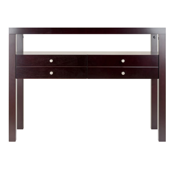 Winsome Wood Copenhagen Console Table - Elegant Scandinavian Design In Espresso With Storage & Style For Any Room Espresso Solid ,Composite Wood 92656-winsome-wood