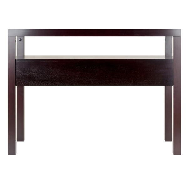 Winsome Wood Copenhagen Console Table - Elegant Scandinavian Design In Espresso With Storage & Style For Any Room Espresso Solid ,Composite Wood 92656-winsome-wood