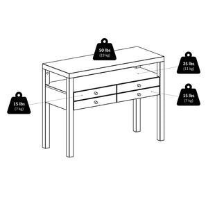 Winsome Wood Copenhagen Console Table - Elegant Scandinavian Design In Espresso With Storage & Style For Any Room Espresso Solid ,Composite Wood 92656-winsome-wood