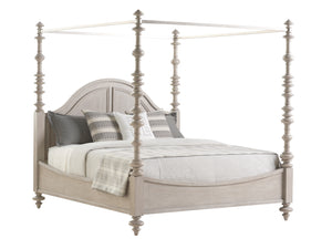 Lexington Barclay Butera Heathercliff Poster Bed - Elegant King Canopy Design With Turned Posts For Sophisticated Bedrooms Dune  926-174c