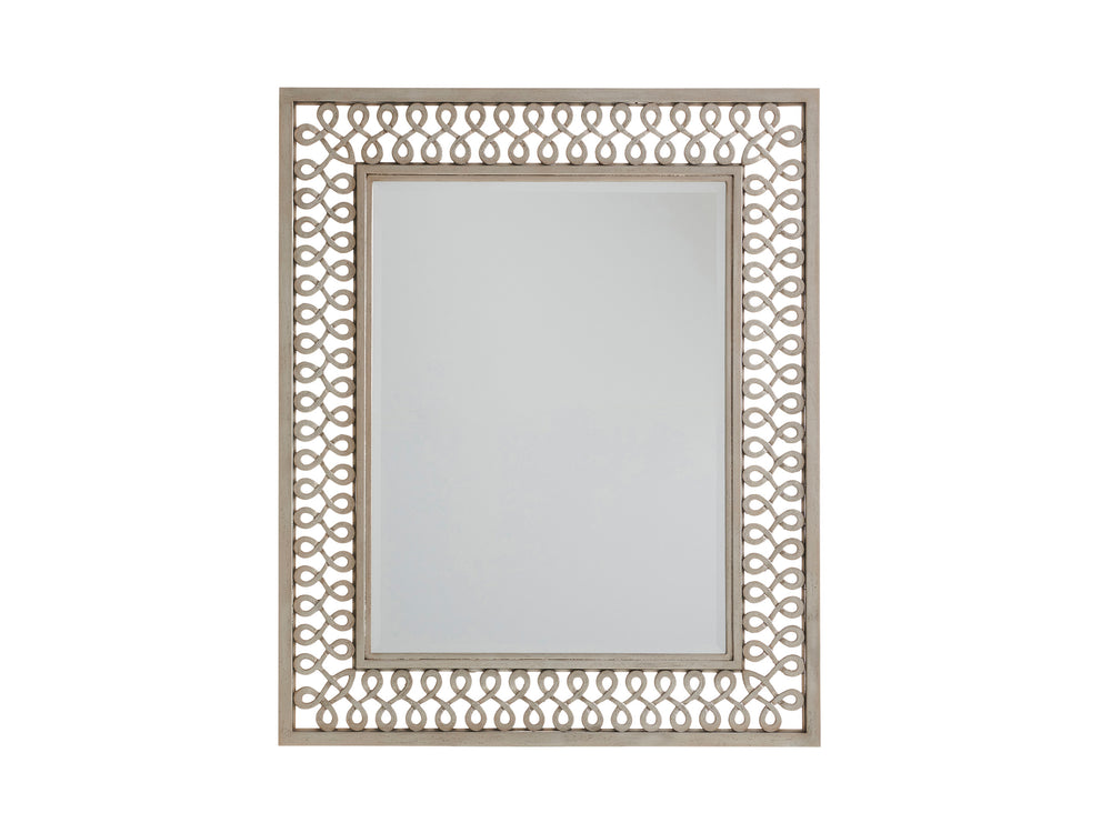Lexington Barclay Butera Manzanita Metal Mirror – Elegant Cast Aluminum Frame With Sinuous Design For Sophisticated Living Dune  926-206