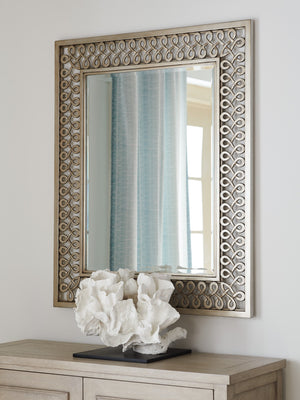 Lexington Barclay Butera Manzanita Metal Mirror – Elegant Cast Aluminum Frame With Sinuous Design For Sophisticated Living Dune  926-206