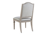 Lexington Barclay Butera Aidan Upholstered Side Chair - Coastal Elegance With Natural Linen, Smoked Nickel Trim And Graceful Design Dune  926-880-40