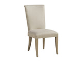 Lexington Barclay Butera Serra Upholstered Side Chair - Casual Elegance With Soft Linen Fabric And Flared Saber Legs For Comfort Dune  926-882-01