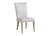 Lexington Barclay Butera Serra Upholstered Side Chair - Casual Elegance With Soft Linen Fabric And Flared Saber Legs For Comfort Dune  926-882-40