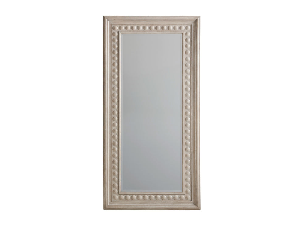 Lexington Barclay Butera Carbon Floor Mirror - 80-inch Tall Design With Circular Detail, Perfect For Elegant Bedroom Spaces Dune  926-902