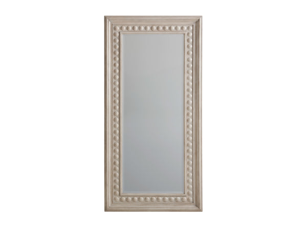 Lexington Barclay Butera Carbon Floor Mirror - 80-inch Tall Design With Circular Detail, Perfect For Elegant Bedroom Spaces Dune  926-902