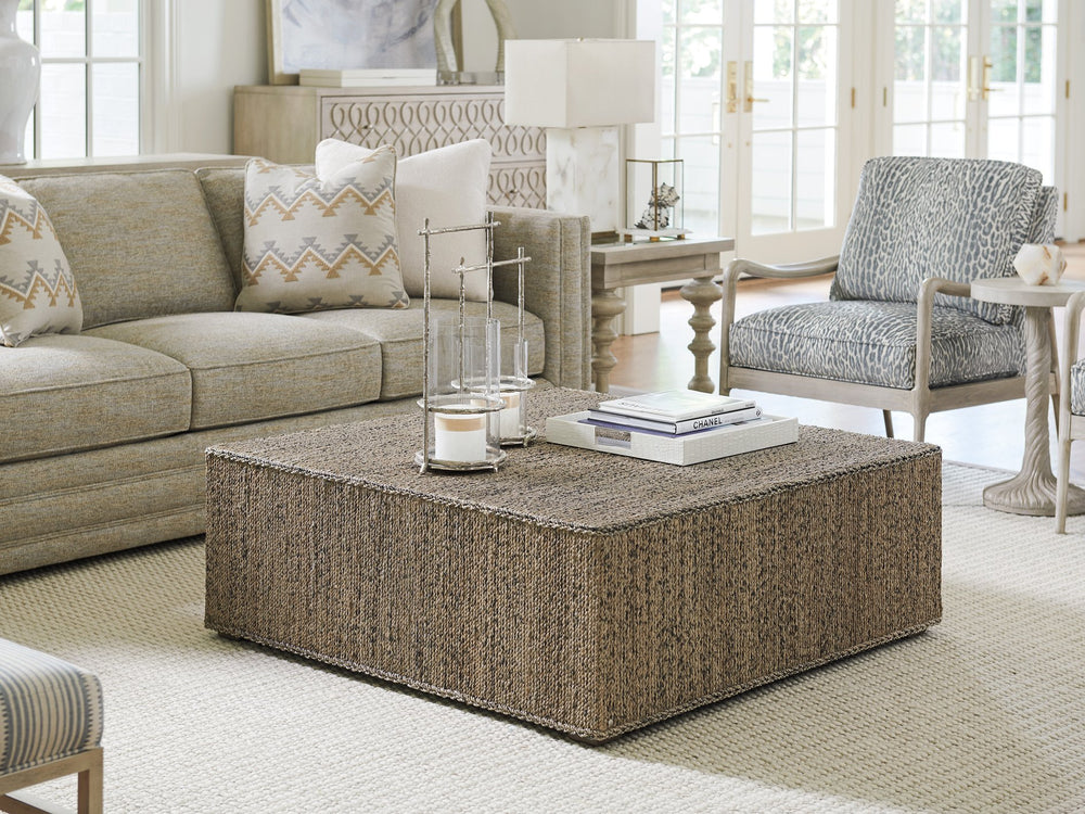 Lexington Barclay Butera Decker Woven Cocktail Table - Embrace Coastal Elegance With Natural Textures And Timeless Design Dune  926-944