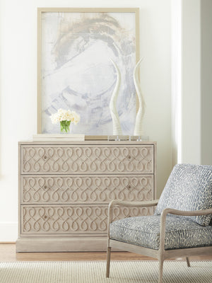 Lexington Barclay Butera Adamson Hall Chest - Elegant Malibu-inspired Design With Sinuous Figure-eight Drawers And Plinth Base Dune  926-973
