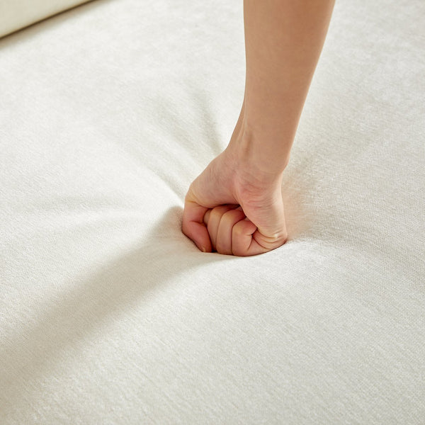 English Elm 3-Seater + 1-Seater Combo Sofa Set - Modern Chenille Upholstered Living Room Furniture With Pillows W1193S00117