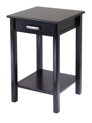 Winsome Wood Liso Espresso End Table & Printer Stand - Stylish Modern Design With Drawer & Shelf For Storage Espresso Solid ,Composite Wood 92719-winsome-wood