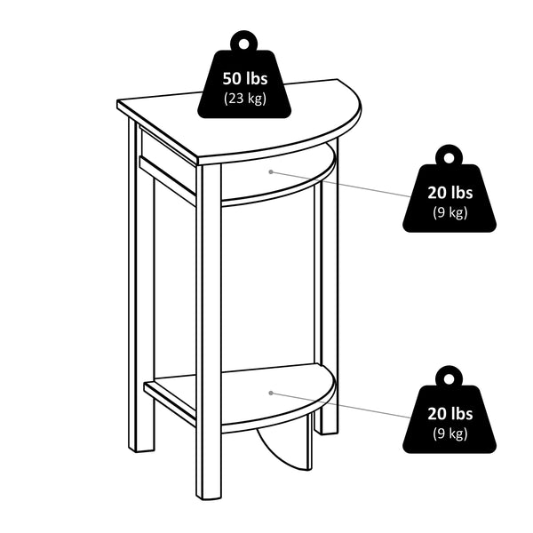 Winsome Wood Liso Corner Table - Versatile Espresso Desk With Elegant Curved Design For Home Office & Living Room Espresso Solid ,Composite Wood 92720-winsome-wood