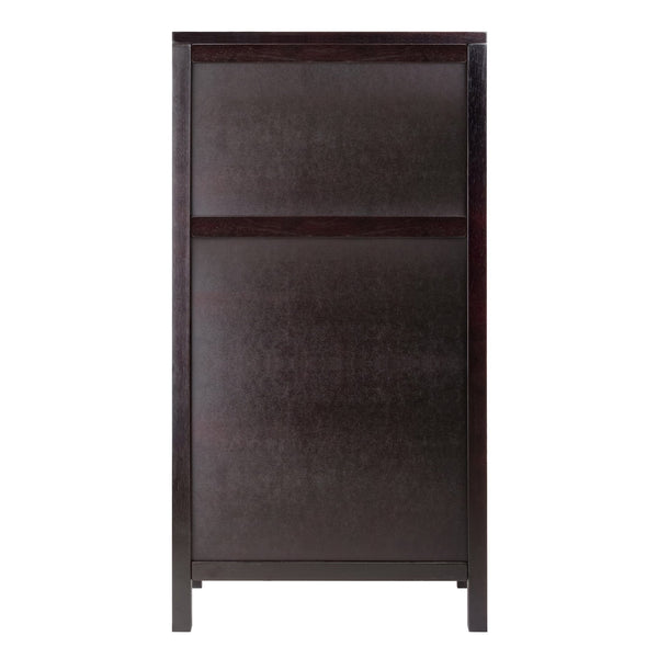 Winsome Wood Ancona 20-bottle Wine Cabinet In Dark Espresso - Stylish Modular Design For Your Home Bar Setup Espresso Solid ,Composite Wood 92729-winsome-wood