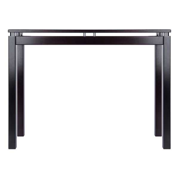 Winsome Wood Linea Console Table In Espresso - Stylish Design With Chrome Accents For Elegant Living Spaces Espresso Solid Wood 92730-winsome-wood