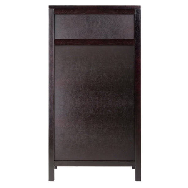 Winsome Wood Ancona 24-bottle Wine Cabinet In Espresso Finish - Stylish Storage With Drawer For Wine Accessories Espresso Solid ,Composite Wood 92738-winsome-wood