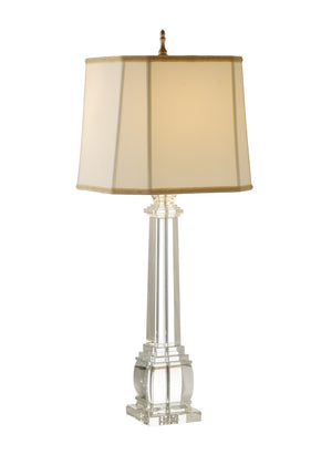 Wildwood Copely Crystal Table Lamp With Polished Nickel Accents — 37" Ambient Lighting For Modern Living Spaces 9275