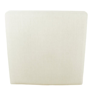 English Elm Dan Woven Cream Upholstered Ottoman Coffee Table with Hardwood Legs for Living Room B056P416999