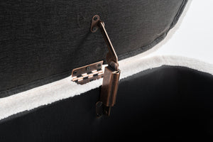 English Elm Bench Indoor Upholstered Storage Bench For Living Room, Bedroom & Entryway - Elegant Beige Design T3903P372077